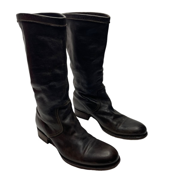 n.d.c. | Made By Hand Lusitania Brown Leather Riding Boots 38.5 - Picture 1 of 8